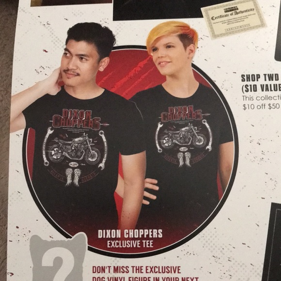 AMC The Walking Dead official Supply Drop Dixon Choppers exclusive tee S unisex - Picture 4 of 4